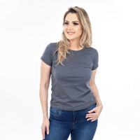 Imagem de Camiseta Feminina 100% Algodão - Cinza